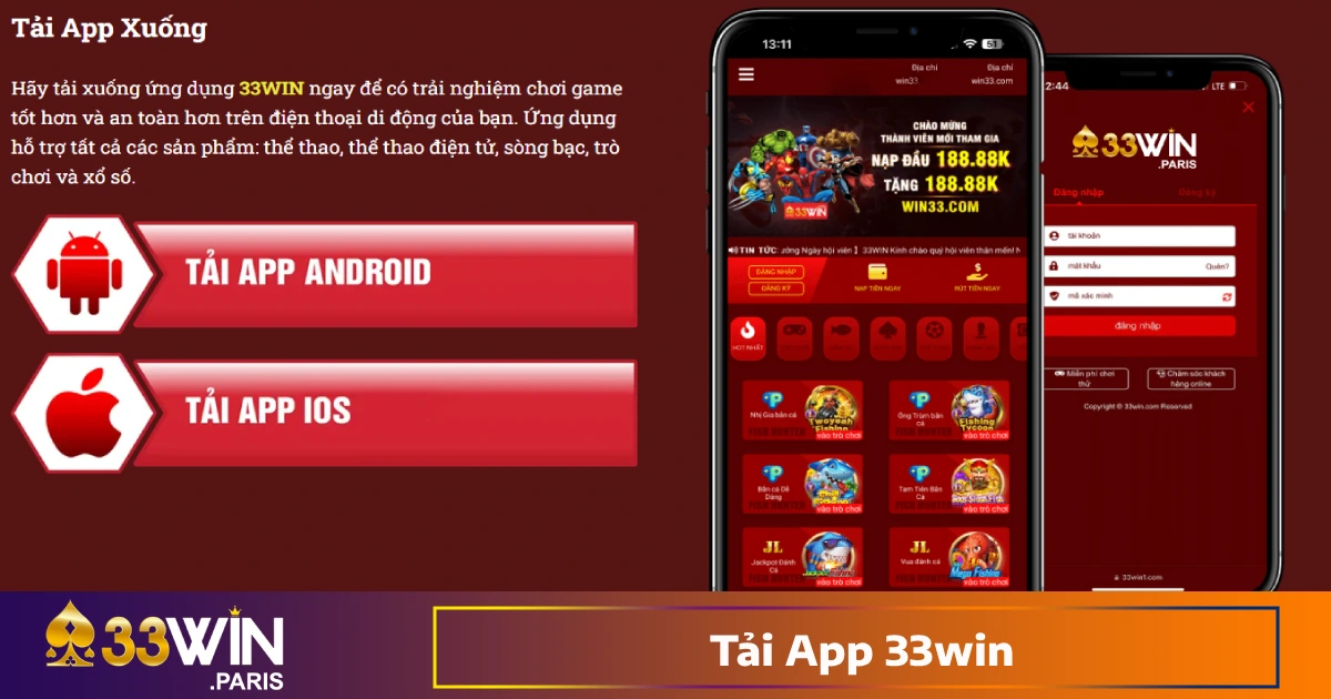 Hướng Dẫn Cài Đặt Ứng Dụng 33win Trên Android & iOS